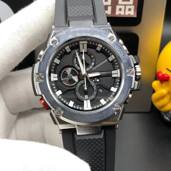 2022 explosive men's watch three pin display calendar alloy case silicone designer watch g, Slivery;brown
2022 explosive men's watch three pin display calendar alloy case silicone designer watch g, Slivery;brown