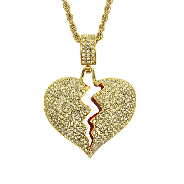 iced out pendant mens gold chain pendants men hip hop chains necklace for male heart broken designer jewelry282i, Silver
iced out pendant mens gold chain pendants men hip hop chains necklace for male heart broken designer jewelry282i, Silver