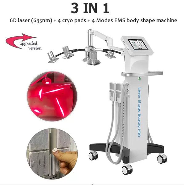professional 6d lipolaser slimming machine ems cryo pads slim fat removal diode laser 635nm red weight loss cavitation body shape skintighte
professional 6d lipolaser slimming machine ems cryo pads slim fat removal diode laser 635nm red weight loss cavitation body shape skintighte