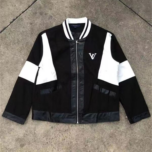 men's jackets lvs jacket designer mens woolen colorblock leather baseball uniforms classic stand collar warm coats couples casual shir, Black;brown
men's jackets lvs jacket designer mens woolen colorblock leather baseball uniforms classic stand collar warm coats couples casual shir, Black;brown