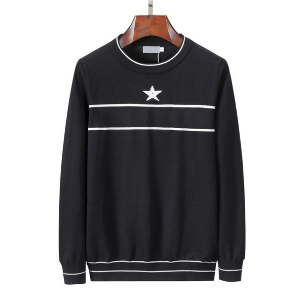 luxury men sweaters long sleeves knitted jumper classic crew neck letter knitting designer cashmere sweater keep warm essential mens womens, White;black
luxury men sweaters long sleeves knitted jumper classic crew neck letter knitting designer cashmere sweater keep warm essential mens womens, White;black