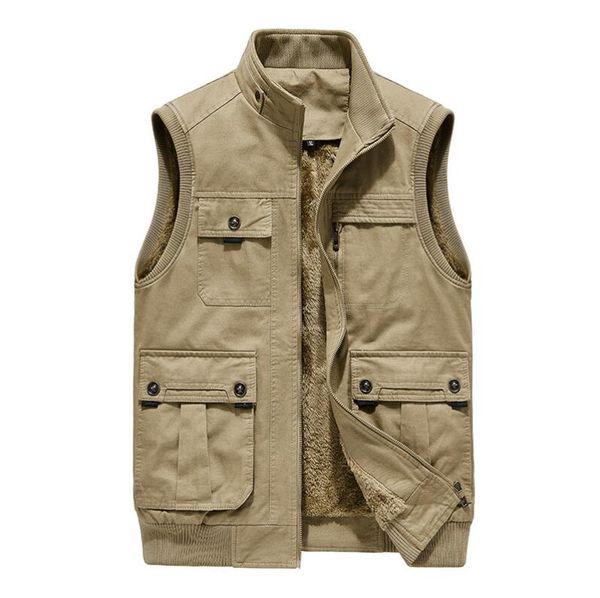 men vest jacket coat winter fleece brand casual loose big pockets cotton vests plus male sleeveless jackets mm13llh56, Black;white
men vest jacket coat winter fleece brand casual loose big pockets cotton vests plus male sleeveless jackets mm13llh56, Black;white