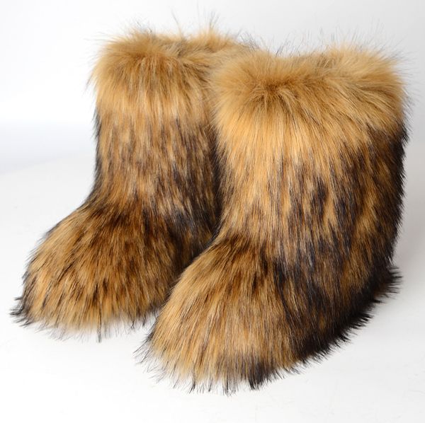 european and american long boots women's winter warm thickness non-slip fur mid-tube personality fashion snow boot, Black
european and american long boots women's winter warm thickness non-slip fur mid-tube personality fashion snow boot, Black