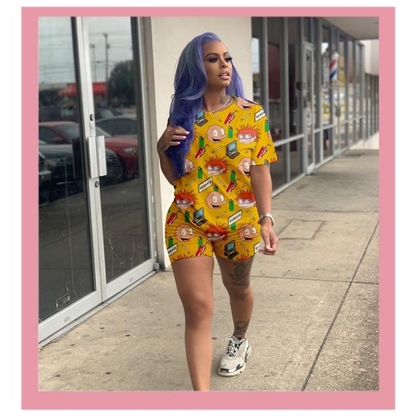 women's two piece pants cute cartoon and bikers shorts two piece sets sumemr short sleeve tracksuit for women casual outfits fitness c, White
women's two piece pants cute cartoon and bikers shorts two piece sets sumemr short sleeve tracksuit for women casual outfits fitness c, White