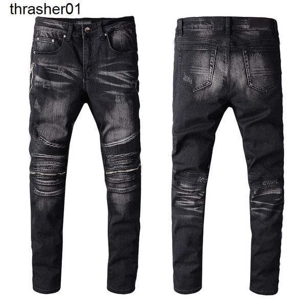 men's jeans fashion brand perso amirs nality handsome black pants elastic jeans pants, Blue
men's jeans fashion brand perso amirs nality handsome black pants elastic jeans pants, Blue