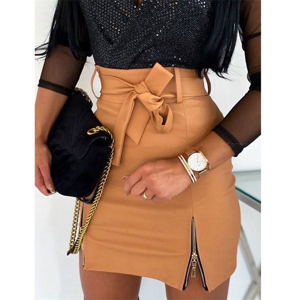 skirts fashion high waist pu leather women elegant sashes zipper pencil mini length spring autumn winter white black khaki 220921
skirts fashion high waist pu leather women elegant sashes zipper pencil mini length spring autumn winter white black khaki 220921
