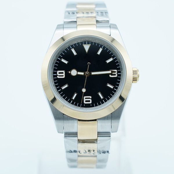 lume two tone men watch automatic 36mm smooth bezel black dial flod clasp sapphire glass mens wristwatches
lume two tone men watch automatic 36mm smooth bezel black dial flod clasp sapphire glass mens wristwatches