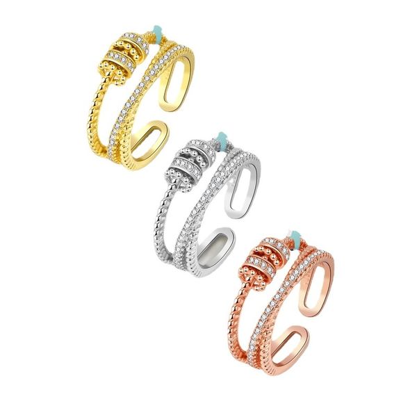 wedding rings trumium s925 sterling silver anxiety adjustable opening women fidget with bead worry stress relief for female party 220921, Slivery;golden
wedding rings trumium s925 sterling silver anxiety adjustable opening women fidget with bead worry stress relief for female party 220921, Slivery;golden