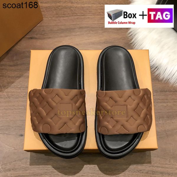 slippers pool pillow flat comfort slippers embossed mules designer slides with box womens shoes summer nylon cool luxury slipper sandals whi, Black
slippers pool pillow flat comfort slippers embossed mules designer slides with box womens shoes summer nylon cool luxury slipper sandals whi, Black