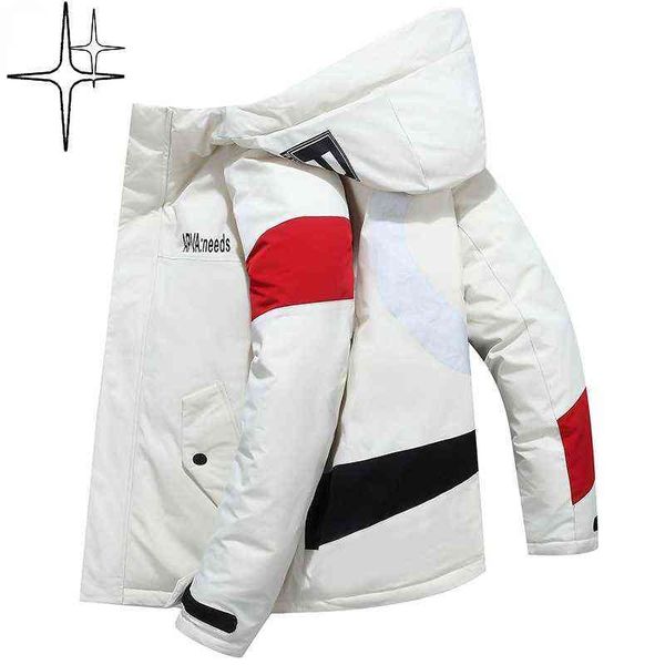 men's down parkas new men's down coat hooded windbreaker warm parka white duck winter t220921, Black
men's down parkas new men's down coat hooded windbreaker warm parka white duck winter t220921, Black