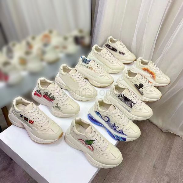 designer rhyton casual shoes men women leather thick soled dad guccie sneakers vintage chaussures lace-up increase platform strawberry mouse, Black
designer rhyton casual shoes men women leather thick soled dad guccie sneakers vintage chaussures lace-up increase platform strawberry mouse, Black