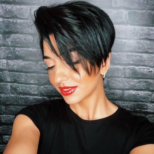 pixie cut wig transparent human hair wigs for black women straight short bob side part 13x4x1 lace wig prepluck brazilia, Black;brown
pixie cut wig transparent human hair wigs for black women straight short bob side part 13x4x1 lace wig prepluck brazilia, Black;brown