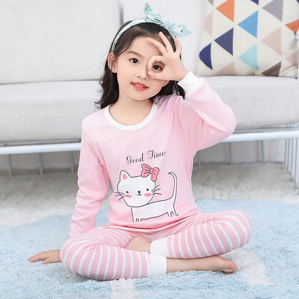 pajamas boys girls set children cute cat cotton kids long sleeve pyjamas pijama baby sleepwear clothing 6 8 10y 220922, Blue;red
pajamas boys girls set children cute cat cotton kids long sleeve pyjamas pijama baby sleepwear clothing 6 8 10y 220922, Blue;red