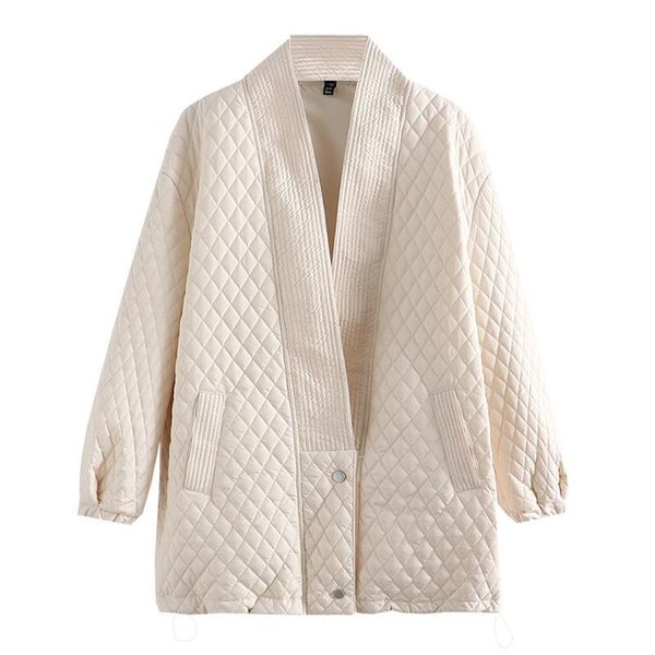 women s plus size outerwear coat clothing parka autumn winter fashion quilted jacket long sleeve v neck argyle thin coat 220922, Black
women s plus size outerwear coat clothing parka autumn winter fashion quilted jacket long sleeve v neck argyle thin coat 220922, Black