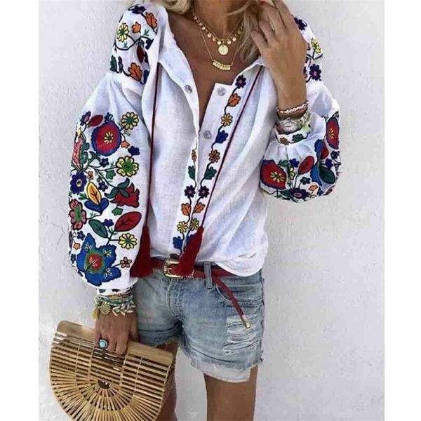 women's blouses shirts women casual flower cotton linen button long lantern sleeve shirt blouse tunic holiday beach wear national feat, White
women's blouses shirts women casual flower cotton linen button long lantern sleeve shirt blouse tunic holiday beach wear national feat, White