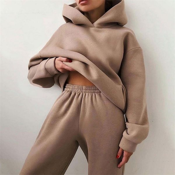 women's two piece pants women's tracksuit suit autumn fashion warm hoodie sweatshirts two pieces oversized solid casual hoody pull, White
women's two piece pants women's tracksuit suit autumn fashion warm hoodie sweatshirts two pieces oversized solid casual hoody pull, White