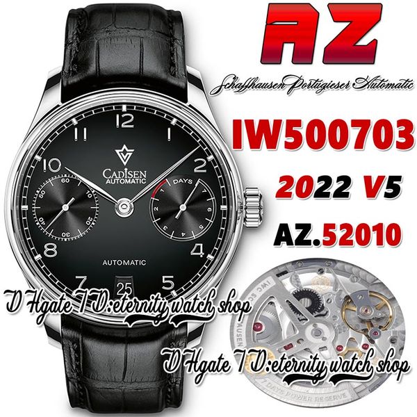 azf v5 az500703 a52010 automatic mens watch black power reserve dial number markers stainless steel case black leather strap 2022 super edit, Slivery;brown
azf v5 az500703 a52010 automatic mens watch black power reserve dial number markers stainless steel case black leather strap 2022 super edit, Slivery;brown