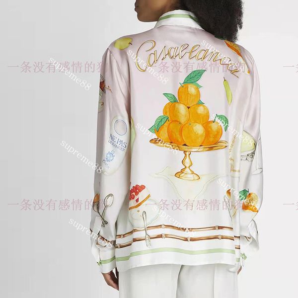 satin casablanca 23ss designer shirts bamboo segment orange afternoon tea theme loose fashion versatile long sleeve shirt, White;black
satin casablanca 23ss designer shirts bamboo segment orange afternoon tea theme loose fashion versatile long sleeve shirt, White;black
