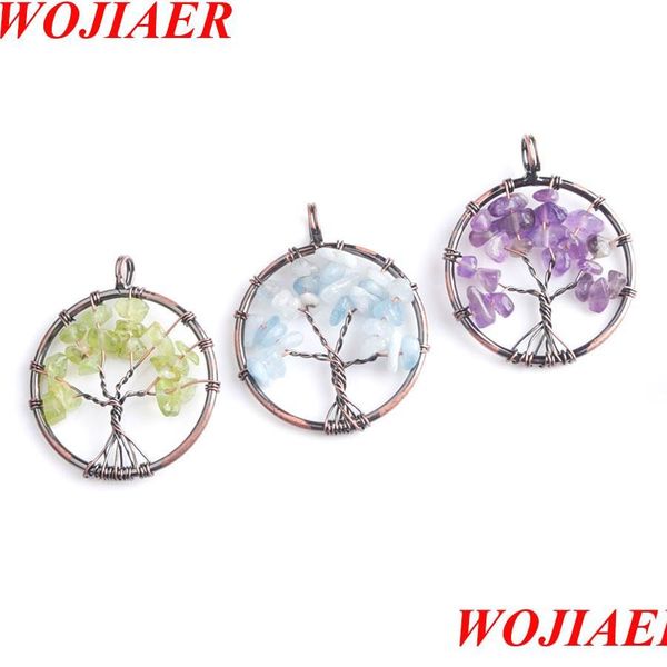 pendant necklaces wojiaer ancient copper tree of life pendant crystal stone chip beads wire wrapped bead women gifts diy j jewelshops dh82r, Silver
pendant necklaces wojiaer ancient copper tree of life pendant crystal stone chip beads wire wrapped bead women gifts diy j jewelshops dh82r, Silver