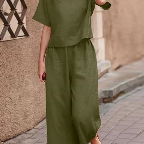 women's two piece pants summer short sleeve matching sets zanzea women vintage blouse 2pcs pant sets solid loose wide leg trousers suit, White
women's two piece pants summer short sleeve matching sets zanzea women vintage blouse 2pcs pant sets solid loose wide leg trousers suit, White