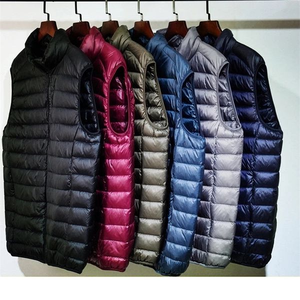 men's down parkas women sleeveless ultra light vests slim jacket men gilet lightweight windproof warm waistcoat portable 220922, Black
men's down parkas women sleeveless ultra light vests slim jacket men gilet lightweight windproof warm waistcoat portable 220922, Black