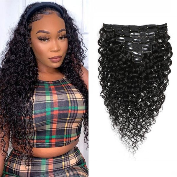 water wave clip in human hair extensions 8pcs/set 120g natural color brazilian remy hair wefts 8-24 inch, Black;brown
water wave clip in human hair extensions 8pcs/set 120g natural color brazilian remy hair wefts 8-24 inch, Black;brown