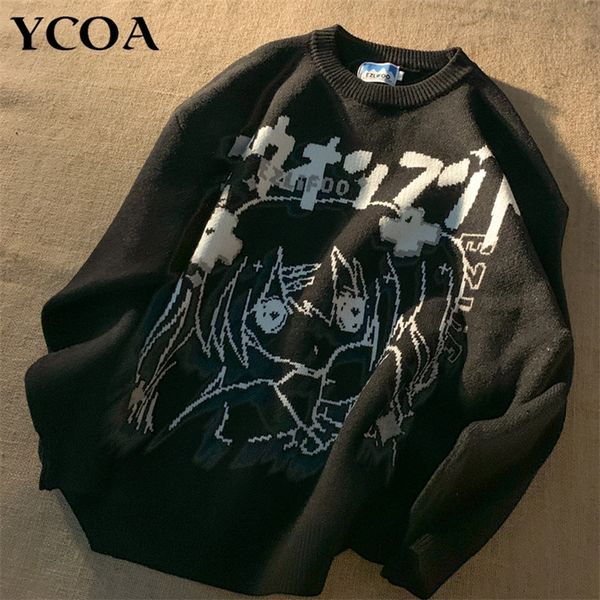 women's sweaters women's sweater oversize y2k long sleeve jumper autumn anime pullover goth streetwear knitted coat vintage korea, White;black
women's sweaters women's sweater oversize y2k long sleeve jumper autumn anime pullover goth streetwear knitted coat vintage korea, White;black