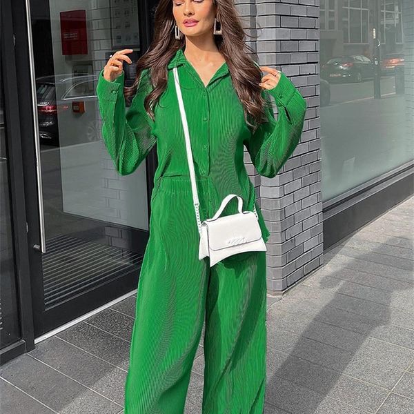 women's two piece pants mnealways18 pleated fashion 2 piece women wide leg trouses suits and drap shirt ladies outfits 2yk straight lon, White 
women's two piece pants mnealways18 pleated fashion 2 piece women wide leg trouses suits and drap shirt ladies outfits 2yk straight lon, White