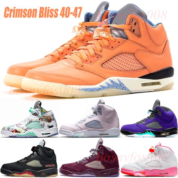 men jumpman 5 basketball shoes 5s off noir burgundy pinksicle wings crimson bliss gorgeous pink alternate grape anthracite sports sneakers 7
men jumpman 5 basketball shoes 5s off noir burgundy pinksicle wings crimson bliss gorgeous pink alternate grape anthracite sports sneakers 7