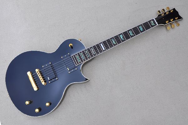factory custom black electric guitar with gold hardwares rosewood fretboard abalone fret inlay can be customized
factory custom black electric guitar with gold hardwares rosewood fretboard abalone fret inlay can be customized