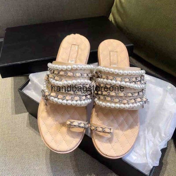 28% off 2022 sandals pearl chain slippers women genuine leather flats summer beach slides flip flops chic luxury brand new design woman, Black
28% off 2022 sandals pearl chain slippers women genuine leather flats summer beach slides flip flops chic luxury brand new design woman, Black