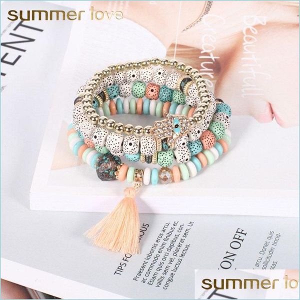 beaded strands adjustable big vintage mtilayer beads pearl bracelets set ethnic style tassel hamsa hand bangles for women drop deliv dh1a9, Black
beaded strands adjustable big vintage mtilayer beads pearl bracelets set ethnic style tassel hamsa hand bangles for women drop deliv dh1a9, Black