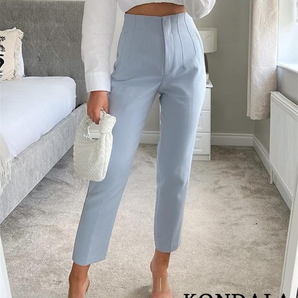 women's pants capris kondala women light blue chic fashion office wear straight pants vintage high waist zipper fly female trousers fas, Black;white
women's pants capris kondala women light blue chic fashion office wear straight pants vintage high waist zipper fly female trousers fas, Black;white