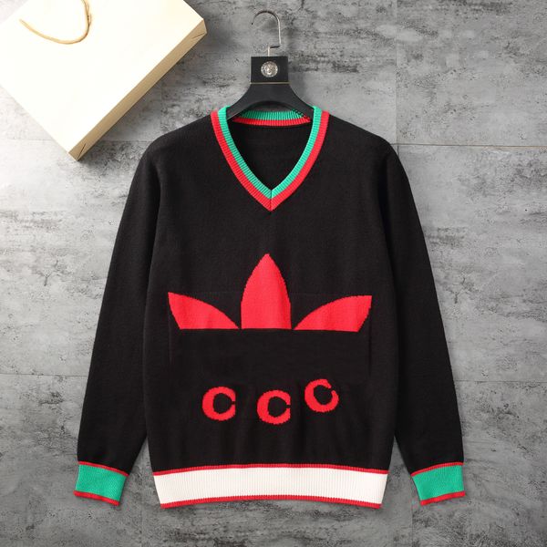 men sweaters designer man long vneck sleves knits sweater letters embroidery fashion hoodies pullover sweatshirt women knit xl xxl xxxl, White;black
men sweaters designer man long vneck sleves knits sweater letters embroidery fashion hoodies pullover sweatshirt women knit xl xxl xxxl, White;black