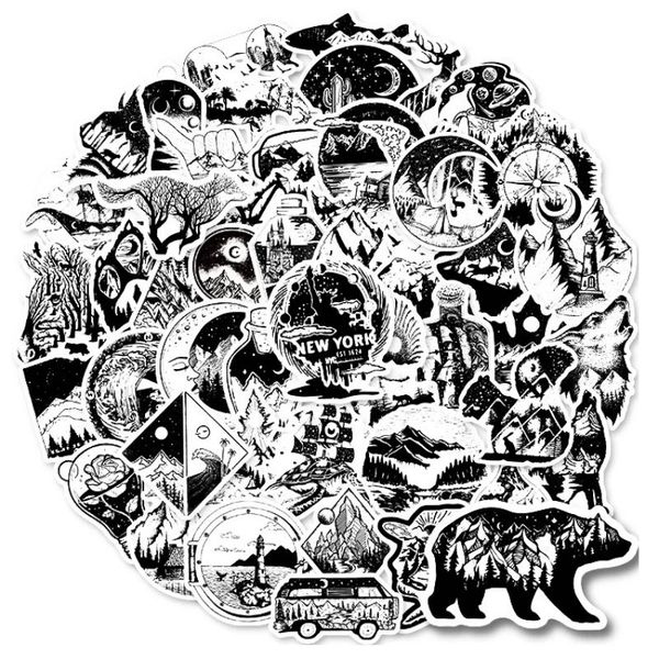50pcs cartoon black and white stickers skate accessories vinyl waterproof sticker for skateboard lapluggage phone case car decals party deco
50pcs cartoon black and white stickers skate accessories vinyl waterproof sticker for skateboard lapluggage phone case car decals party deco