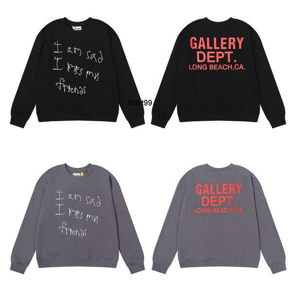 men's sweater fashion brand gary dept classic letter printing loose large round neck sweater, Black
men's sweater fashion brand gary dept classic letter printing loose large round neck sweater, Black