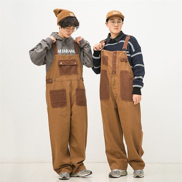 men's pants men clothing japanese retro orangebrown color matching neutral overalls twosided couple loose straight overalls 220922, Black
men's pants men clothing japanese retro orangebrown color matching neutral overalls twosided couple loose straight overalls 220922, Black