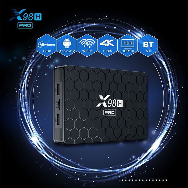 tv box smart tvbox 64g 1000m lan wifi6 bt5.0 allwinner h618 4k hdr x98h pro android 12 2g 16g
tv box smart tvbox 64g 1000m lan wifi6 bt5.0 allwinner h618 4k hdr x98h pro android 12 2g 16g