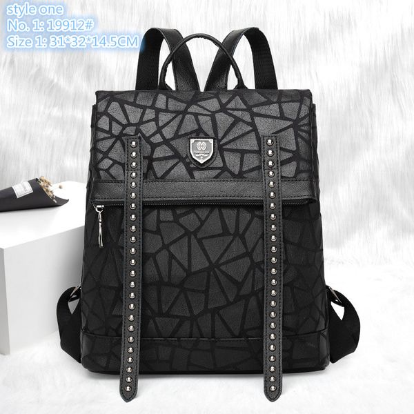 wholesale factory ladies shoulder bag 2 styles flip embossed stone fashion backpacks street personality rivet punk backpack light and comfor
wholesale factory ladies shoulder bag 2 styles flip embossed stone fashion backpacks street personality rivet punk backpack light and comfor
