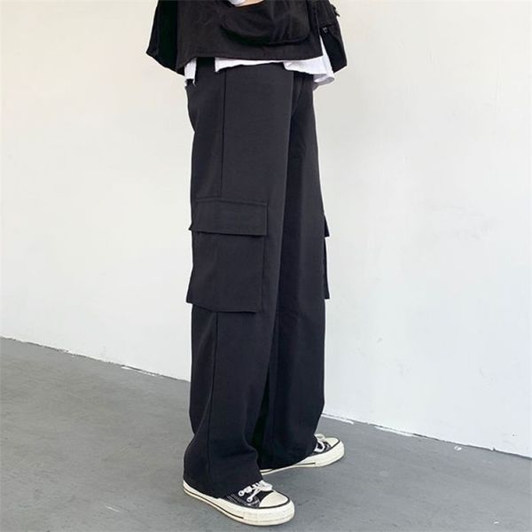 men's pants wide leg cargo pants men harajuku oversize pants streetwear fashion techwear clothes casual anklelength trousers 220922, Black
men's pants wide leg cargo pants men harajuku oversize pants streetwear fashion techwear clothes casual anklelength trousers 220922, Black
