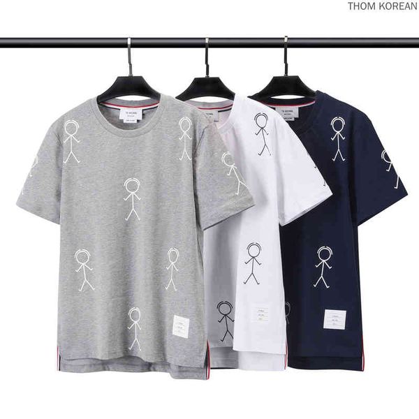 summer men casual t-shirt cotton new korean design tb browin printed short sleeve o-neck women clothing, White;black
summer men casual t-shirt cotton new korean design tb browin printed short sleeve o-neck women clothing, White;black