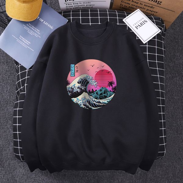 the great retro wave sweatshirt japan anime vaporwave kanagawa hoodies men crewneck pullover male casual fit loose tracksuits, Black
the great retro wave sweatshirt japan anime vaporwave kanagawa hoodies men crewneck pullover male casual fit loose tracksuits, Black