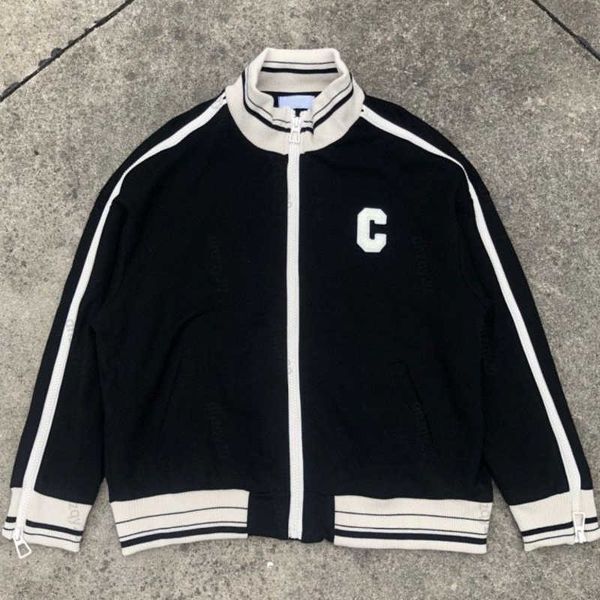 ce jacket designer men's autumn and winter threaded contrast color zipper stitching sleeve baseball shirt couples loose warm coat long-, Black;brown
ce jacket designer men's autumn and winter threaded contrast color zipper stitching sleeve baseball shirt couples loose warm coat long-, Black;brown