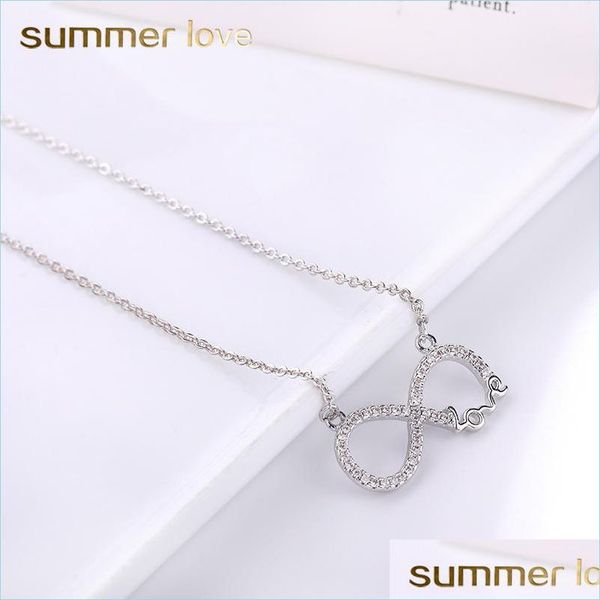 pendant necklaces copper zircon infinity love pendants necklace for couple girlfriend gold sier color long chian drop delivery 2021 j dh3uu, Silver
pendant necklaces copper zircon infinity love pendants necklace for couple girlfriend gold sier color long chian drop delivery 2021 j dh3uu, Silver
