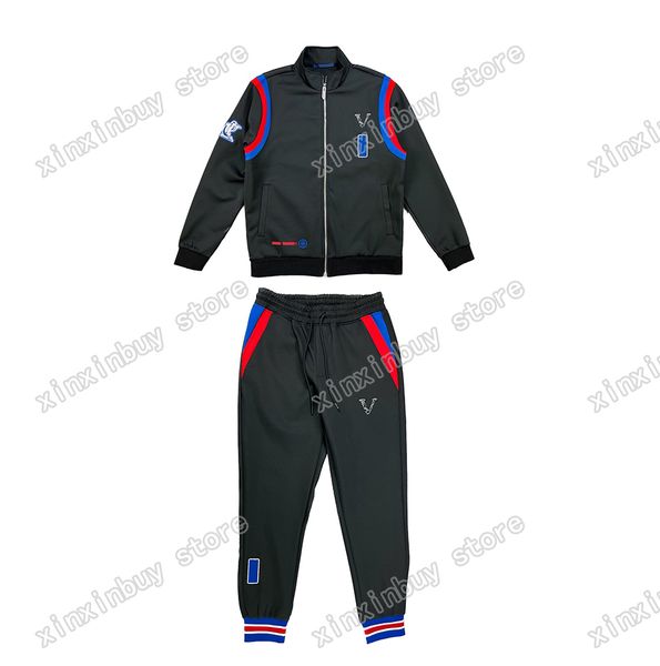 xinxinbuy men designer coats sets jacket letter embroidery basketball paris long sleeve women black blue white xs-l, Black;brown
xinxinbuy men designer coats sets jacket letter embroidery basketball paris long sleeve women black blue white xs-l, Black;brown