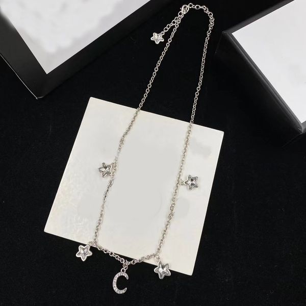 new silver pendant necklaces classic fashion light luxury brand designer letters little star simple style wedding party couple gift jewelry
new silver pendant necklaces classic fashion light luxury brand designer letters little star simple style wedding party couple gift jewelry