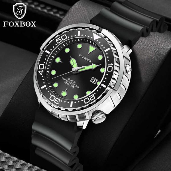 wristwatches 2022 lige fashion mens es foxbox brand luxury silicone sports for men quartz date clock waterproof luminous watch 0923, Slivery;brown
wristwatches 2022 lige fashion mens es foxbox brand luxury silicone sports for men quartz date clock waterproof luminous watch 0923, Slivery;brown