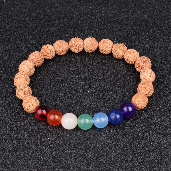 7 chakra vajra bodhi bracelet handmade rudraksha beads buddha bracelets bangles for women men yoga healing reiki mala bracelet, Black
7 chakra vajra bodhi bracelet handmade rudraksha beads buddha bracelets bangles for women men yoga healing reiki mala bracelet, Black