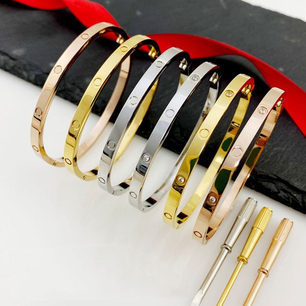 rose sliver gold bangles lady screw diamond luxurious designer jewelry bracelets bangle with dust bag casual office party mens womens hand a, Black
rose sliver gold bangles lady screw diamond luxurious designer jewelry bracelets bangle with dust bag casual office party mens womens hand a, Black