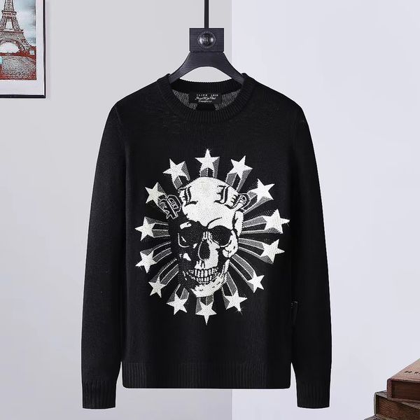 22ss sweater men's long-sleeved metal letters embroidered leather plein plan european fashion trend round neck pullover ppm106, White;black
22ss sweater men's long-sleeved metal letters embroidered leather plein plan european fashion trend round neck pullover ppm106, White;black